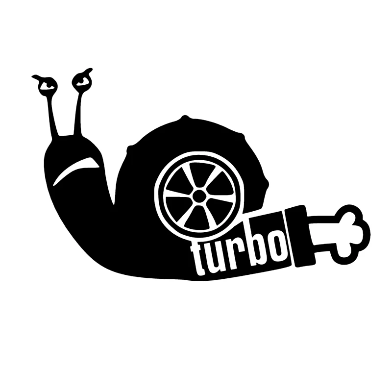 "Powered By TURBO" Vinyl Decal Sticker – 2 Pack, Gloss Finish, USA Made, For Cars & Trucks