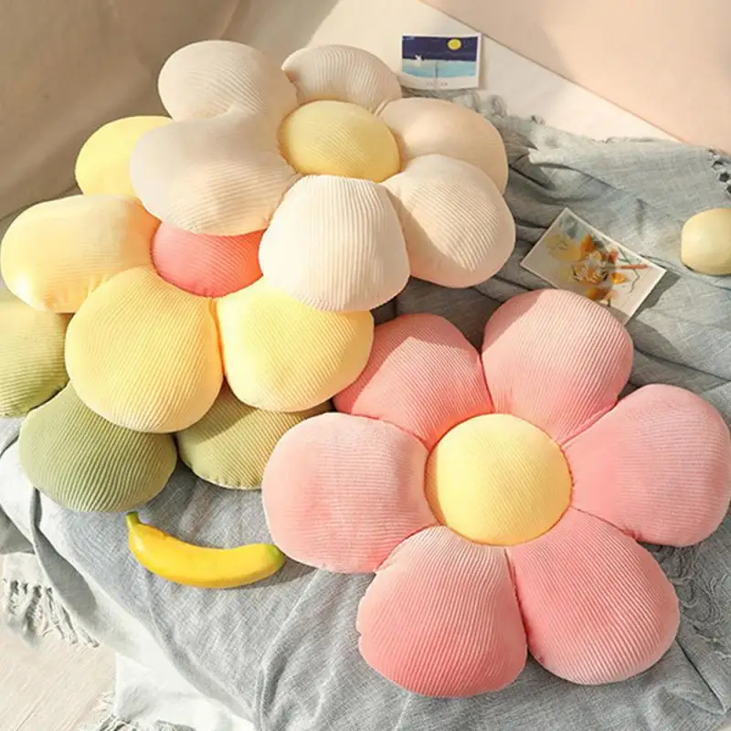 해바라기 베개 작은 데이지 쿠션 꽃잎, 귀여운 생일 선물, 홈 장식, 침실 사무용품, 6 가지 스타일, 40cm