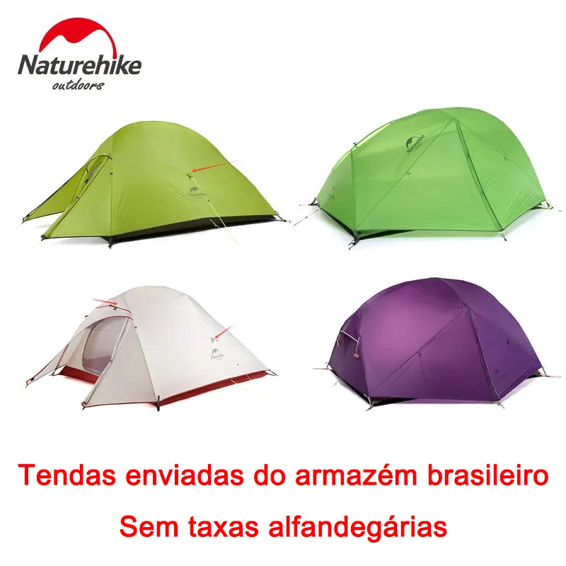 Naturehike-tienda de campaña para 2 personas, carpa ultraligera con diseño de Cloud Up Mongar Star River, ideal para viajes y senderismo, con esterilla gratis