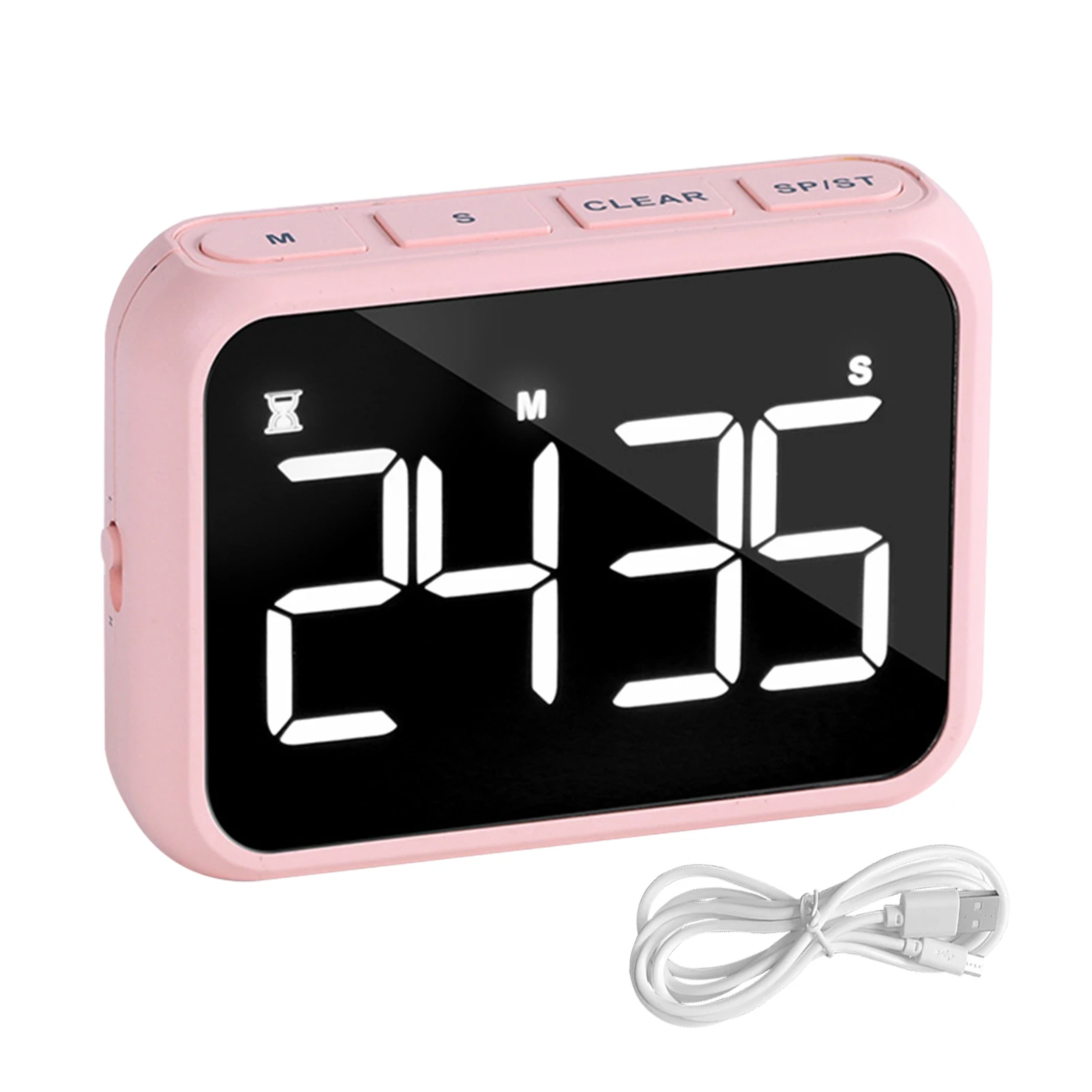 3 Brightness Level Suction Home Led Display Digital Timer