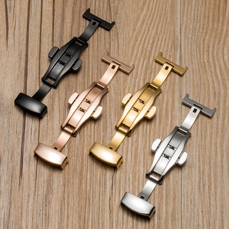 Stainless Steel Butterfly Deployment Buckle with Tool