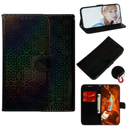 Elegant Leather Stand Flip Wallet Case - Premium Protection & Stylish Design for MOTO E6 Play (Black Green)