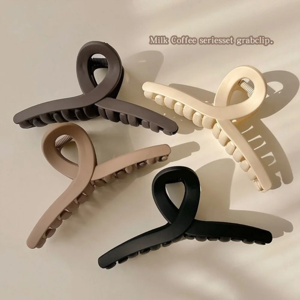 Set of Stylish Matte Cross Hair Claw Clips - Women's Fashion Hair Accessories