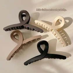 Set of Stylish Matte Cross Hair Claw Clips - Women's Fashion Hair Accessories (4pcs)