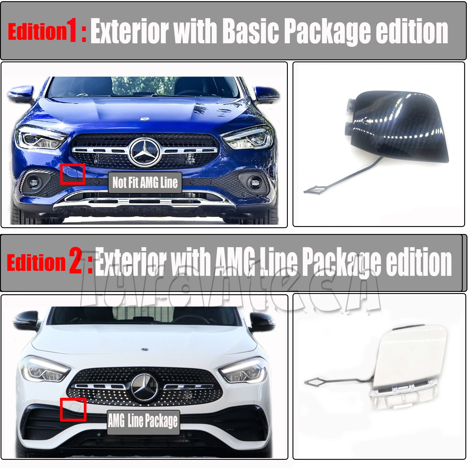 Передняя крышка для буксировки Mercedes Benz GLA W247 X247 AMG 20-23 для GLA180 GLA200 GLA220 GLA250 GLA35 GLA45 SUV Передняя крышка для буксировки Mercedes Benz GLA W247 X247 AMG 20-23 для GLA180 GLA200 GLA220 GLA250 GLA35 GLA45 SUV