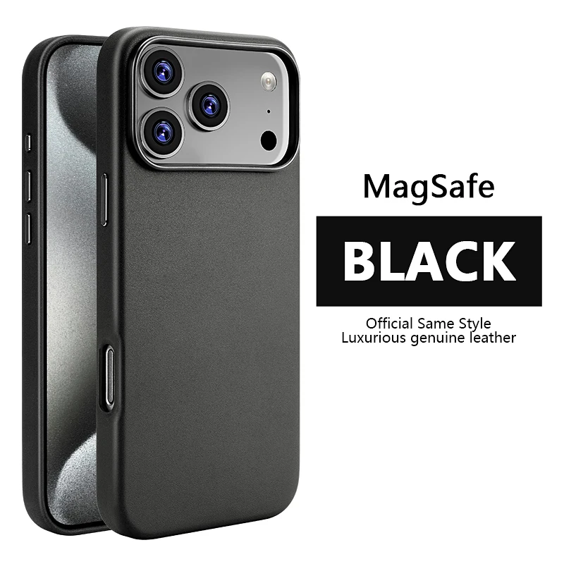 Luxury Magnetic Leather Phone Case with MagSafe Compatibility