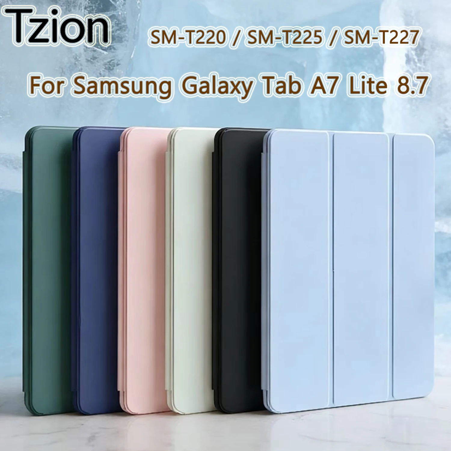 Magnetic Stand Flip Smart Cover with Soft Silicone Back Shell
