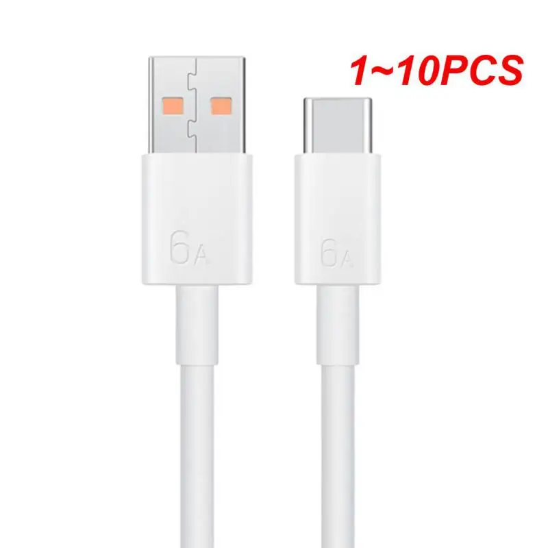 1 ~ 10Pcs Mate 40 66W Super Charger 6A Supercharge Usb Fast Type C Cable Per Nova 7 Mate 20 30 40 P30 P40