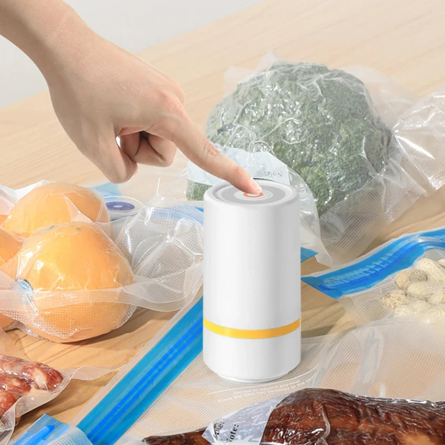 Sacs AlisensScellés Sous Vide, Sac de Conservation des citrouille avec Bancs, Pompe, Scellant Ménager, Valve d'Air 2