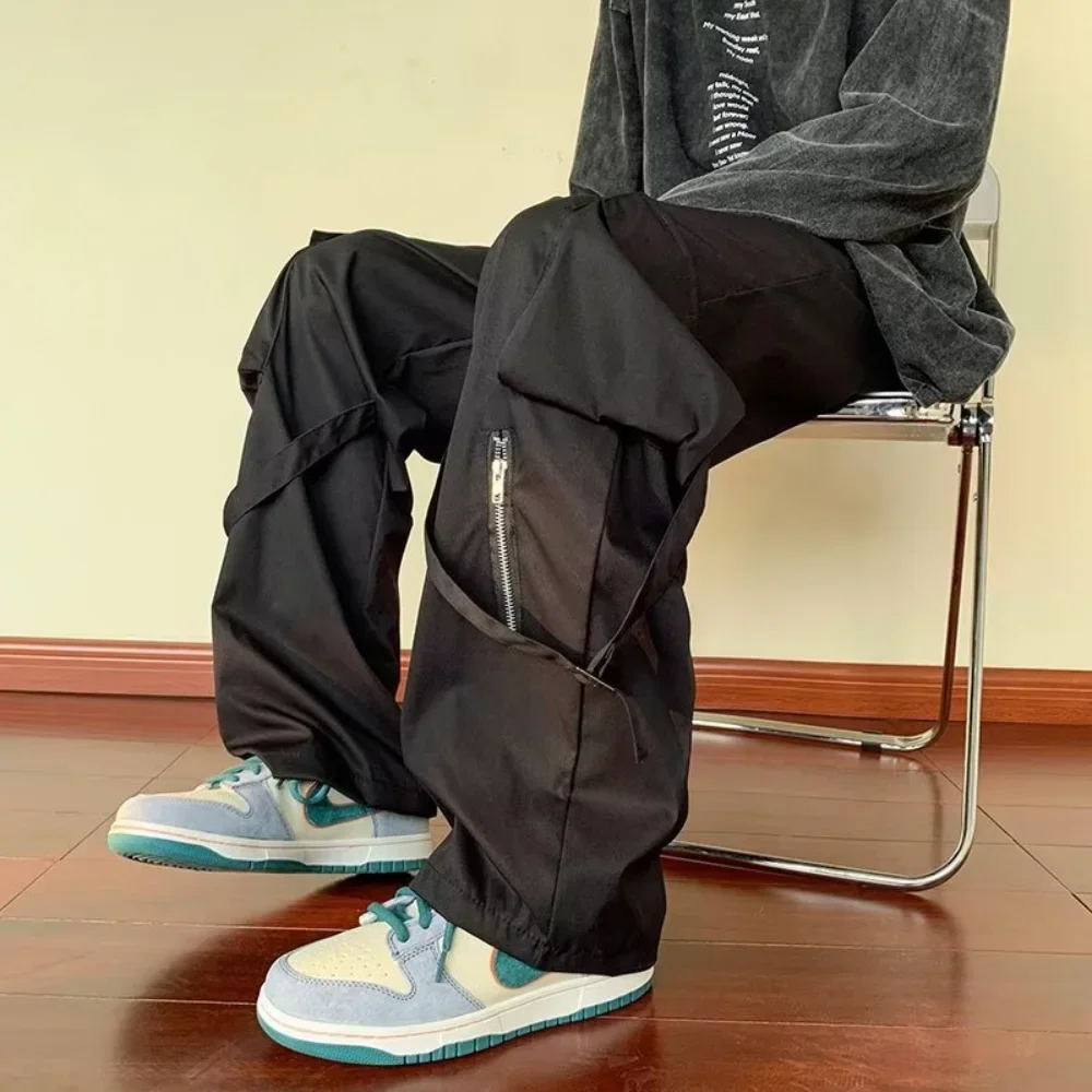 

Women Streetwear Cargo pants men Korean Harajuku Track Pants Baggy Wide Leg Joggers Trousers men Clothes ropa hombre