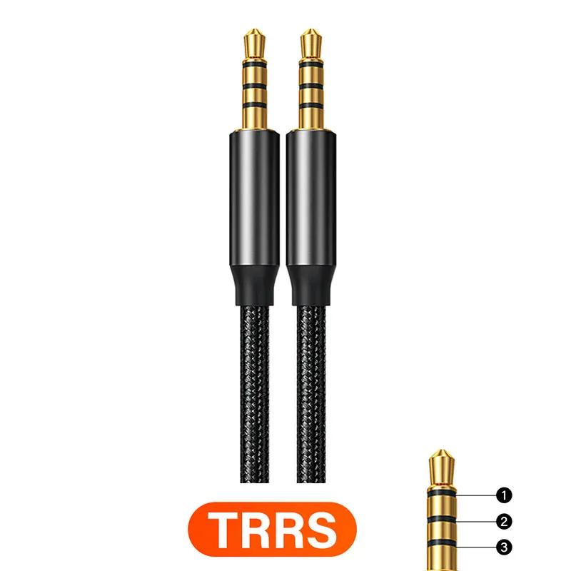 Premium 3.5mm Male-to-Male Auxiliary Audio Cable for Phones, Headphones, Speakers, Laptops, and Cars