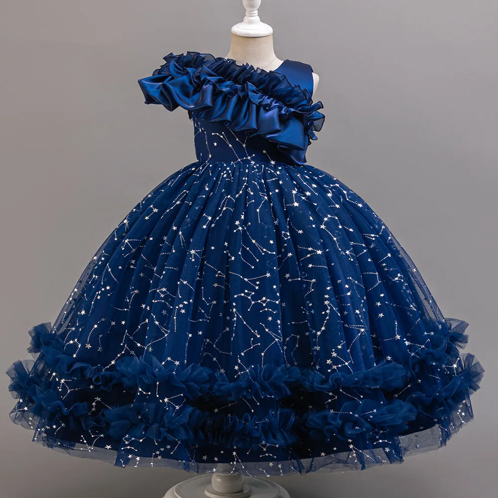 Girls Princess Dress Floral Long Skirt main image 1