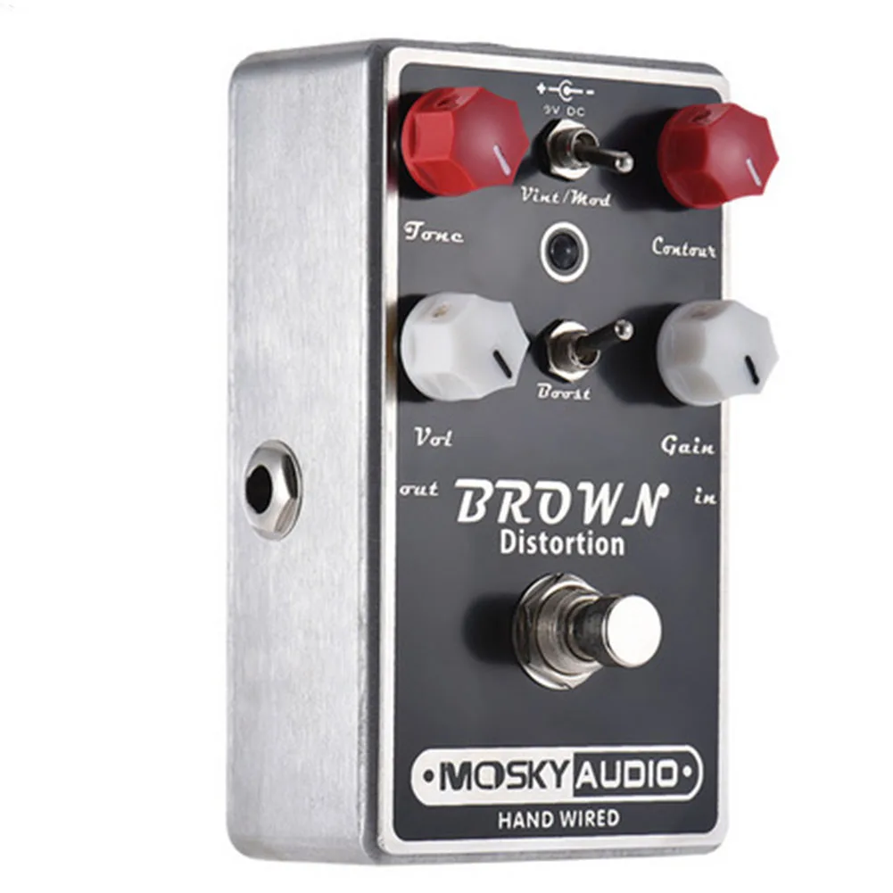

Achieve Versatile Guitar Sounds with Mosky Brown Distortion Guitar Effect Pedal Compact and Durable Construction