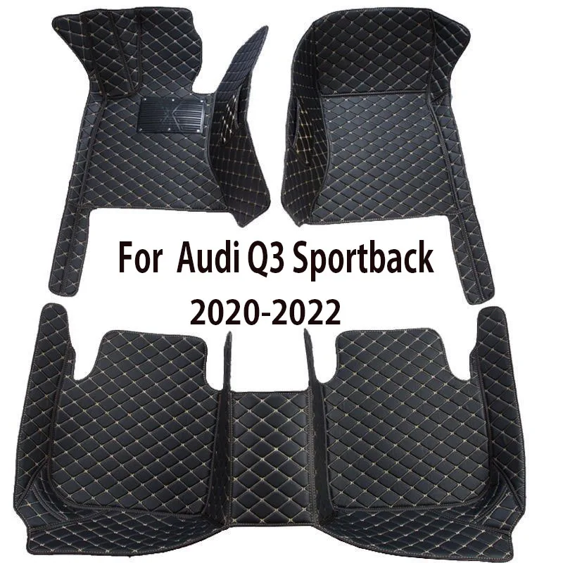 

Автомобильные коврики для Audi Q3 Sportback 2020 2021 2022, индивидуальные автомобильные подкладки для ног, аксессуары для интерьера