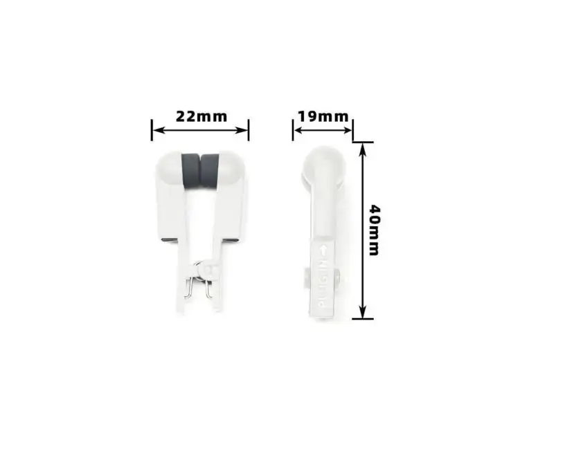 10pcs(5PAIR) New white Double -sided Silicone Electrode Clips Adapter for Use with Tens EMS Machines Vns Wih 2.0mm Pin