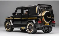 1:24 Benz BRABUS G65 refit Metal Diecast Toy Car Model High Simulation Toy Vehicle With Sound And Light Pull Back Car Gifts 1