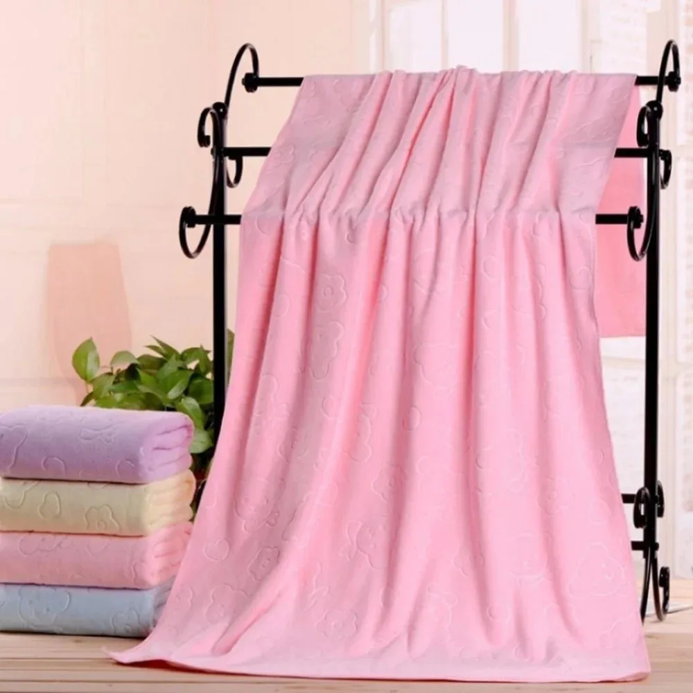 140x70cm Shower Towel Large Beach Towels Quick-Drying Towel Bath Towel Absorbent Soft Comfort Bathrobe Microfiber Towel Bathroom 5