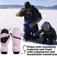 Winter Ski Gloves Snowboarding Gloves Waterproof Mittens Snow Ski Gloves Snowboard Gloves Anti-Slip Cold Weather Winter Gloves 2