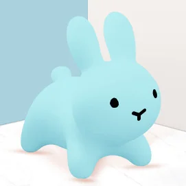 1pcs Inflatable Bunny Rabbit Bouncer Jumping Horse Toys Kids Animal Hopper Toys Ride on Child Baby Play Toys 4