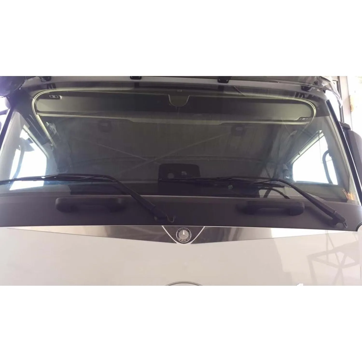 Mercedes Atego Compatible Front Logo Frame Chrome New Model WN Inox WNMEA112