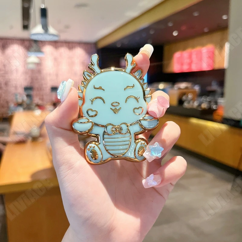Coque plaquée Dragon mignon pour Samsung Galaxy S21, S20, S22 Ultra, S23, S21plus, S20FE, S10, S9, S8, Note 10, 20 Plus_voghion.com