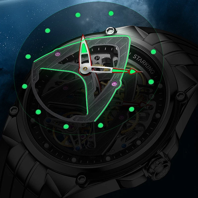 Tourbillon Men's Watches Top Brand Luxury Fashion Skeleton Clock Men Sport Watch Automatic Mechanical Watches Montre Homme