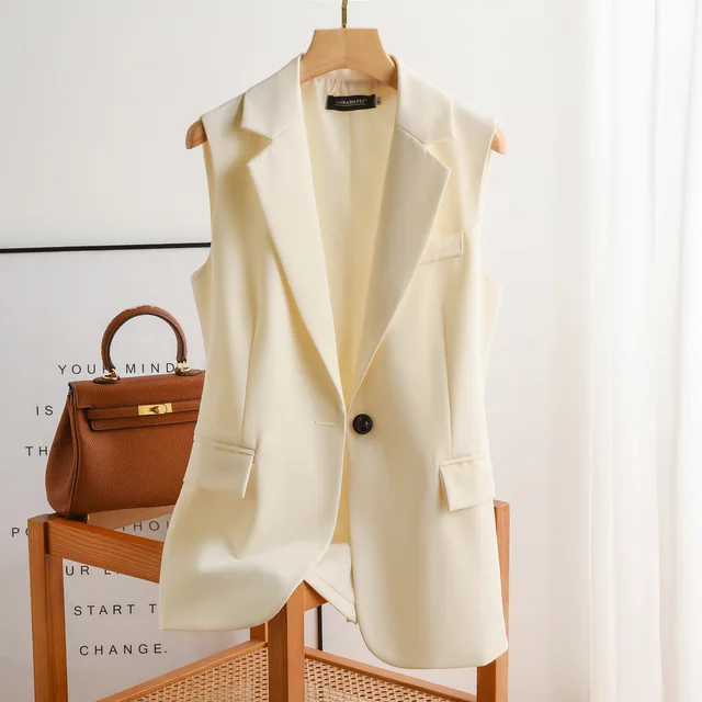 Women’s Lapel Collar Vest Coat 5