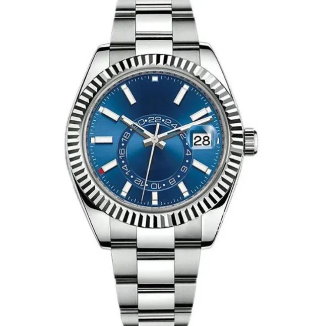 

Stainless Steel Rotating Bezel Mens Watch Automatic Mechanical Rubber Band Watch Luminous Wristwatches luxury watch