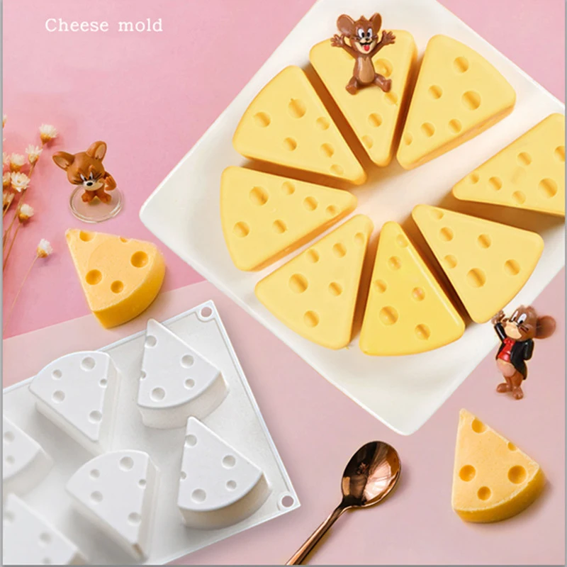 

Cheese Shaped Mold Cake Mold Baking Dessert Art Mousse 3D Silicone Mould DIY Baking Tools Cake Decoration Accessories
