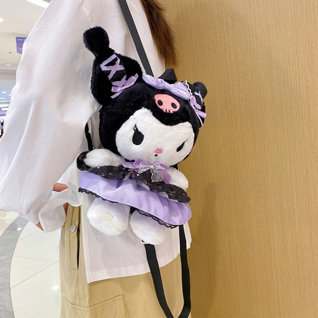 Kawaii Sanrio Plush Bag: Kuromi Backpack & My Melody Tote