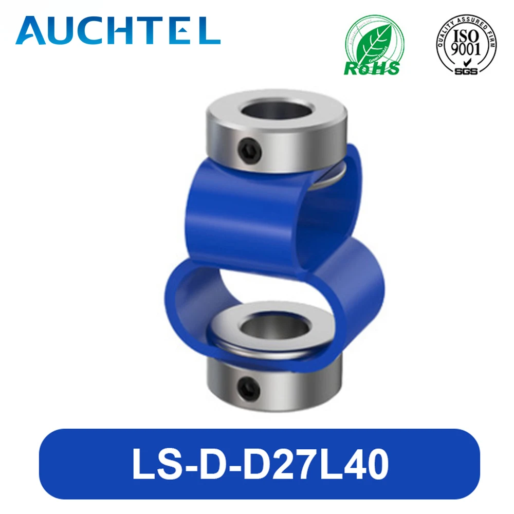 Aluminium Flexible Coupler AUCHTEL LS D27L40 8 Font Encoder Shaft Coupling Double Loop Coupler CNC 3D Printer Servo Motor Universal Joint