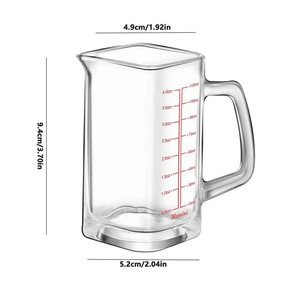 Glass Measuring Cup Durable Multipurpose Heat-resistant Cups Easy