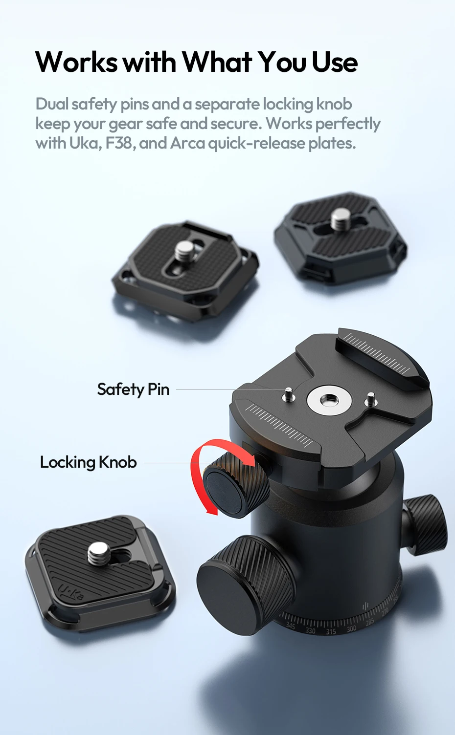 Travel Tripod Portable Adjustable Tripod 14CM-44CM for Smartphone Camera for UKA