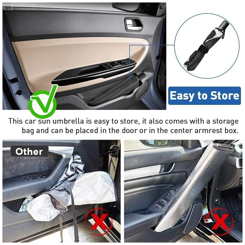 Car Sunshade Umbrella Foldable Parasol Sunscreen for Peugeot 4008 5008 207  307 308 GT Line Car Front Window Windshield Accessory - AliExpress