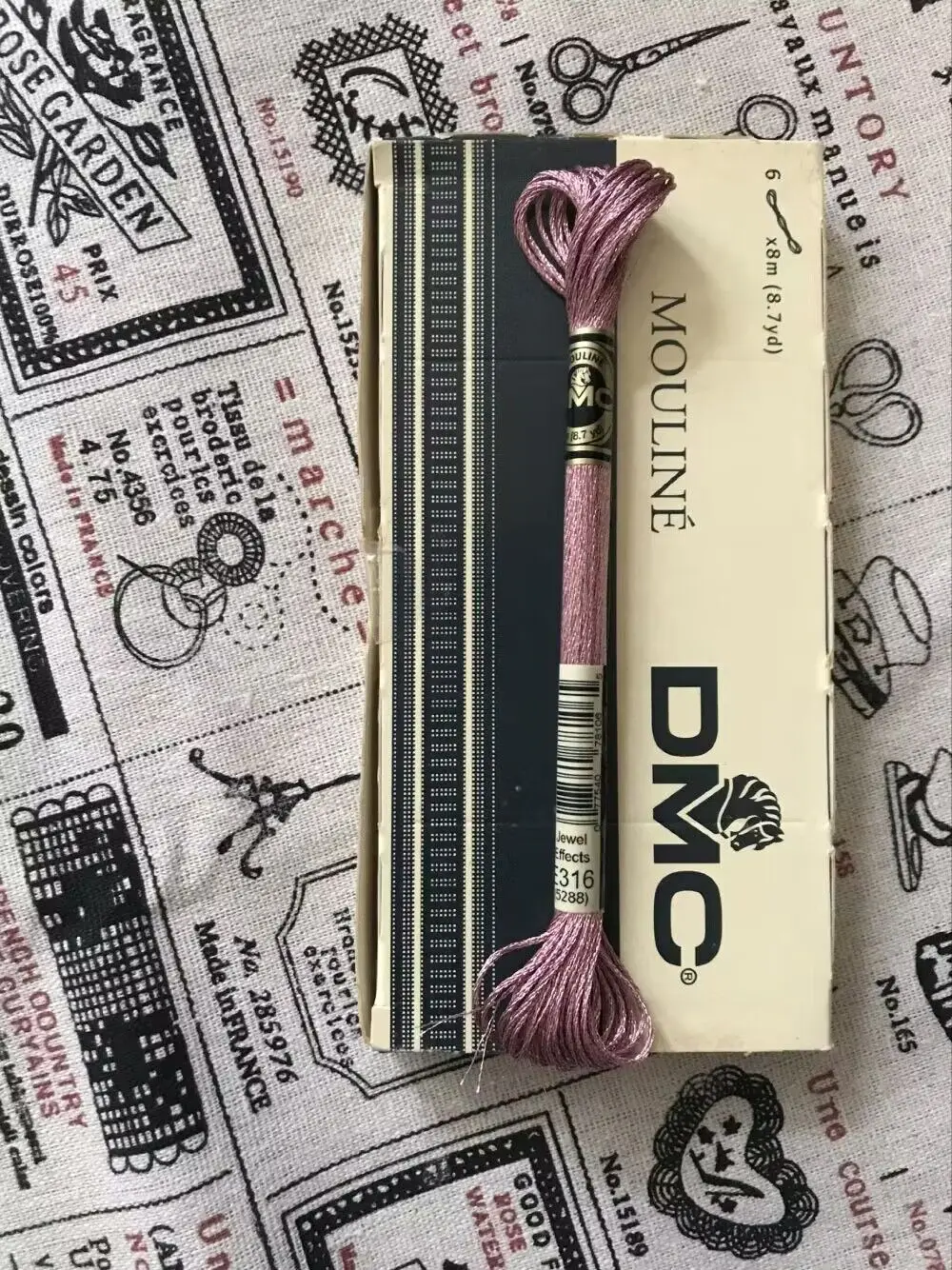 Different Set Original DMC Brand Light Effects Metallic Embroidery Floss 8 Meters 1pcs 6 Strands Cross Stitch Thread