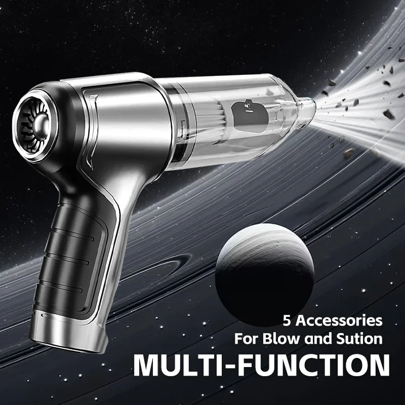 Car Vacuum Cleaner Strong Suction Cleaning Mini Machine Wireless Portable Handhled Blower Machine Air Duster Home Appliances