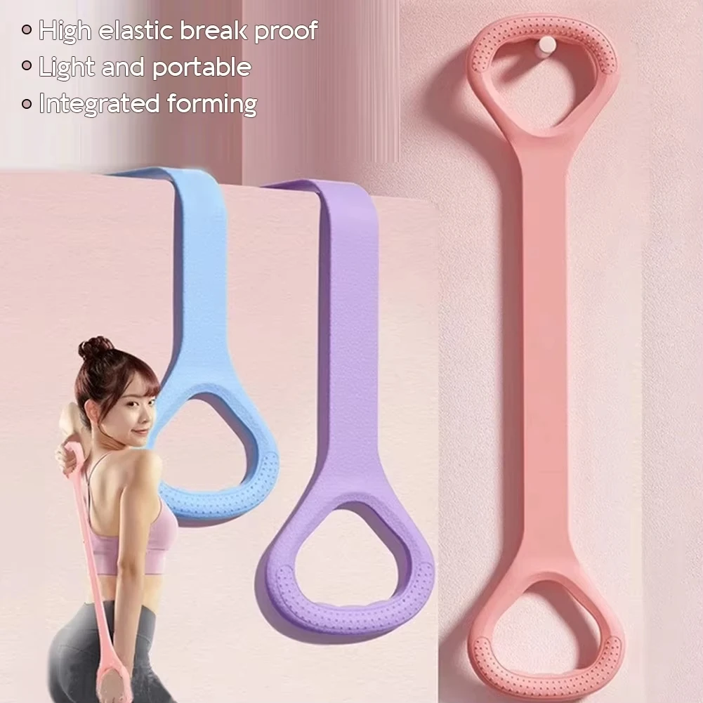 Stretch Strap Yoga 8-figure Tensioner Yoga Tool Open Back Practice Shoulder Stretching Belt Elastic Stretch Band Workout