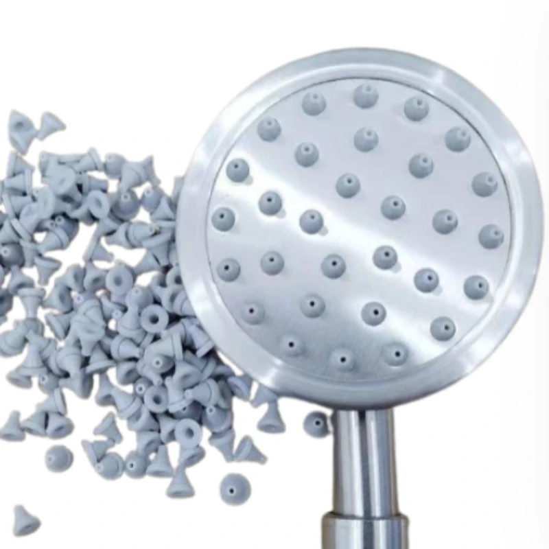 Shower Head Hose 100pcs/bag Silicone Shower Head Tool Equipment Water Sprinkler Top Spray Accessorie Parts Silicone Dispens Granules Bathroom shower head hose