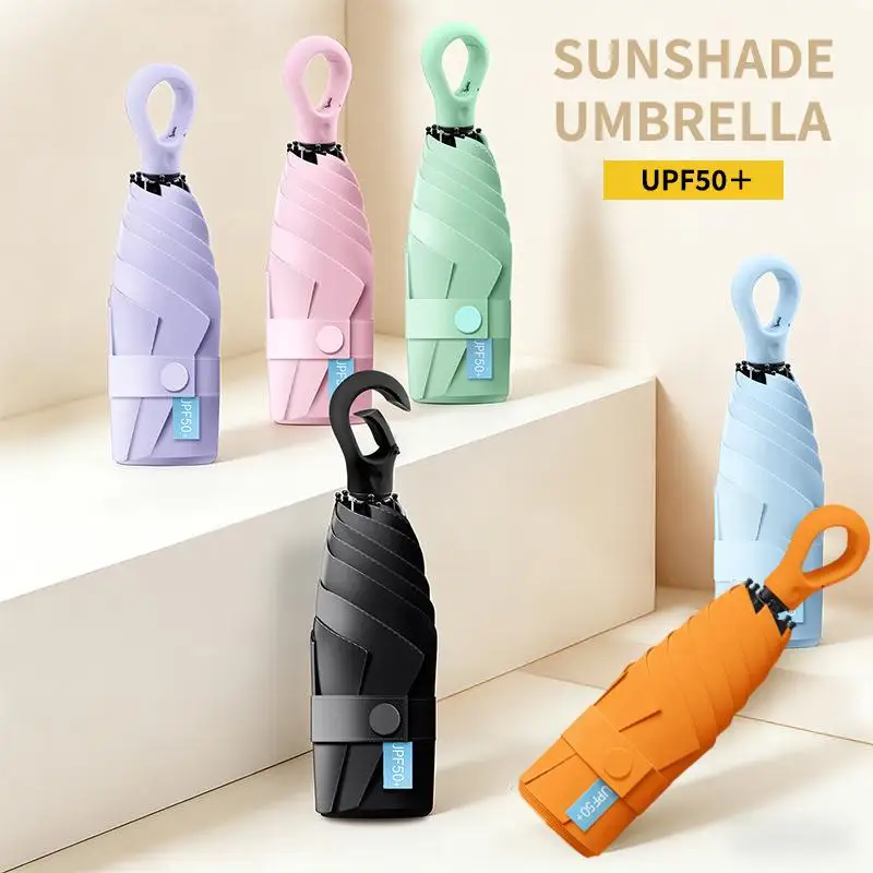 Enhanced Product Title: Ultralight Compact UV Protection Mini Umbrella – Portable Windproof Sunshade
