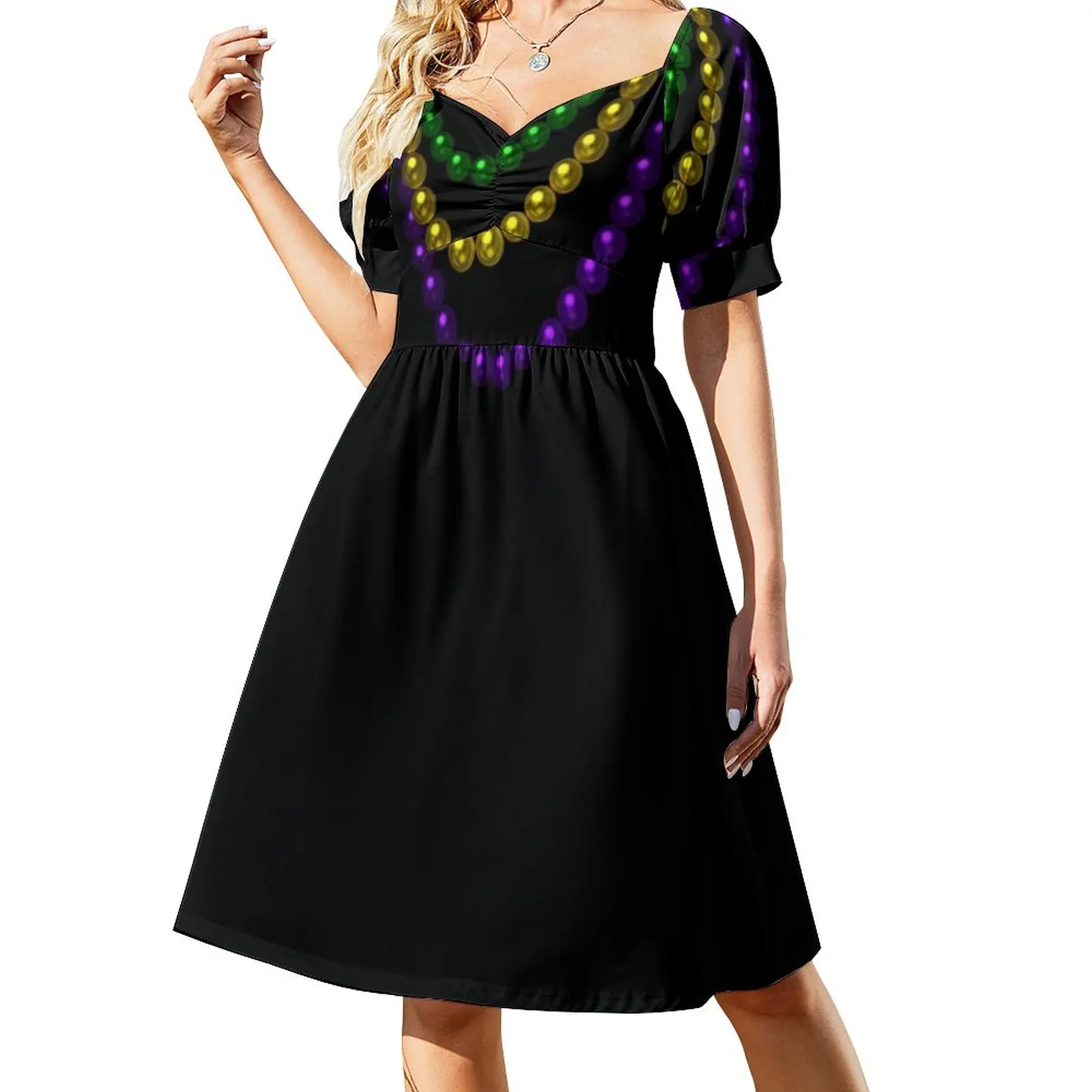 

Mardi Gras Beads Sleeveless Dress summer dresses women 2023 elegant party dresses for women 2023