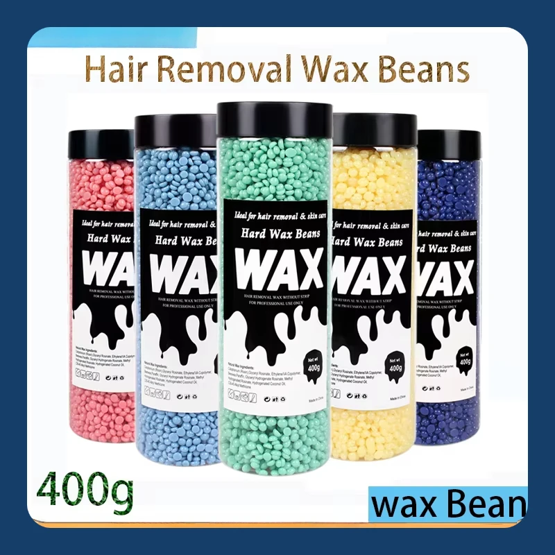Hard Wax Beads Hot Film Waxing Beans 400g For Hair Removal Wax Heater Machine Brazilian Waxing Hair Removal Wax