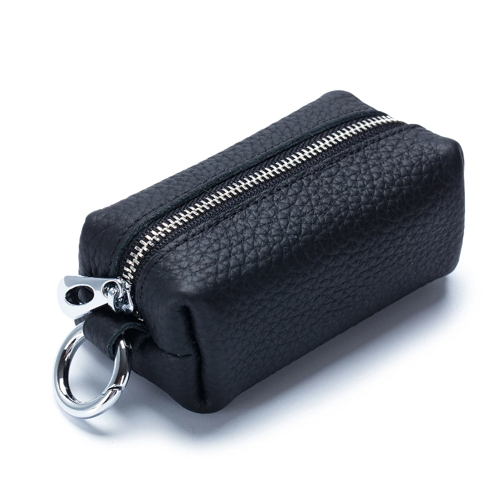 Key Organizer Key Case Key Purse Key Holder Coin Purse Real Leather Men Women Key Holder Cute Car Keys Bag Quality Coin Purse Small Things Organizer Mini Wallet With Double Key Chains