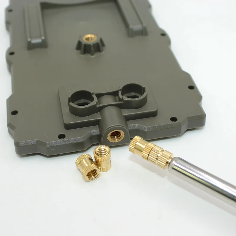 Messing-Einsatzmuttern für 3D-Drucker, Kunststoff M2 M3 M4 M5 M6 M8 Gewinde-Einpressmuttern, Lötkolbenspitzen, Messing-Einpresswerkzeug – Detail 5
