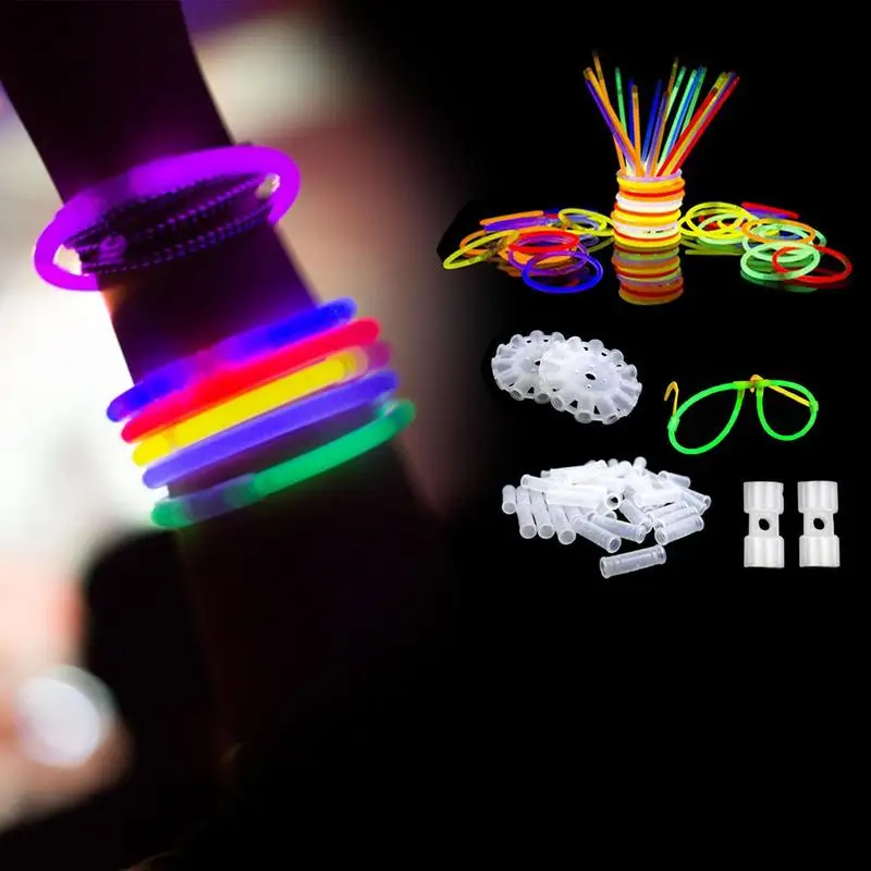 Glow Sticks Bulk Glowsticks Glow Stick Bracelets Necklaces Glow In The Dark  Neon Party Easter Christmas Halloween Party Supplies - AliExpress