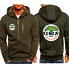 Hoodies Men Jacket Bonzai Records Music Print Casual HipHop Harajuku Hooded Sweatshirts Mens Zipper Jacket Man Hoody Clothing 2
