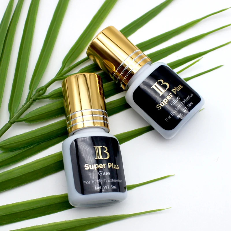 2/5/10 Bottles Original IB Ibeauty Super Plus Glue for Eyelash Extensions 5ml Korea IB Gold Cap False Eyelash Glue Makeup Tools 3