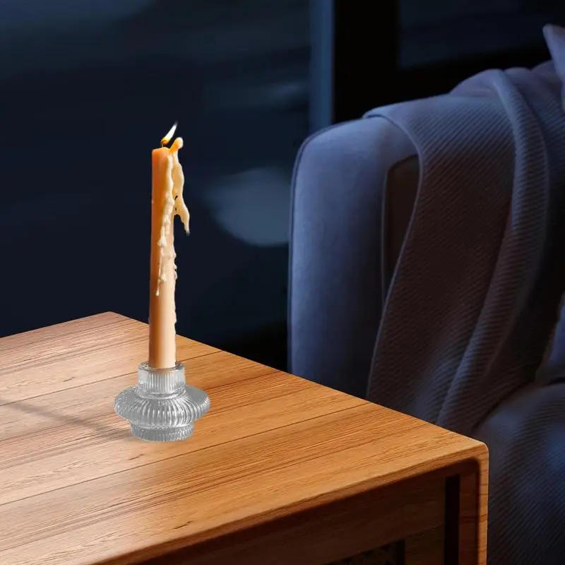 Taper Candle Holders Tealight & Votive Candle Holders Romantic Trendy Double Sided Candle Holder For Table Centerpieces