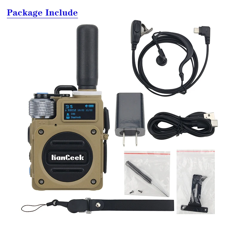 UHF Handheld Transceiver G6 Walkie Talkie, 5000KM 10W Wearable Two Channel Radio 400-470Mhz for Nokia Hamgeek