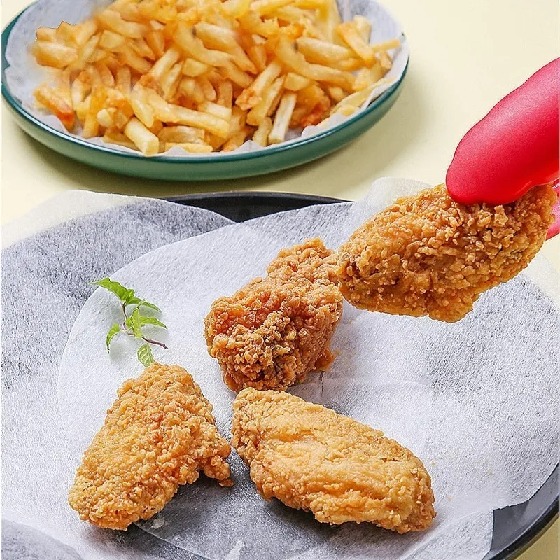 Air Fryer Oil Absorbing Paper 12/60PCS Disposable Oil Absorbing Paper Soup Food Grease Blotting Health Filter Film Special Food Grade Kitchen Accessories