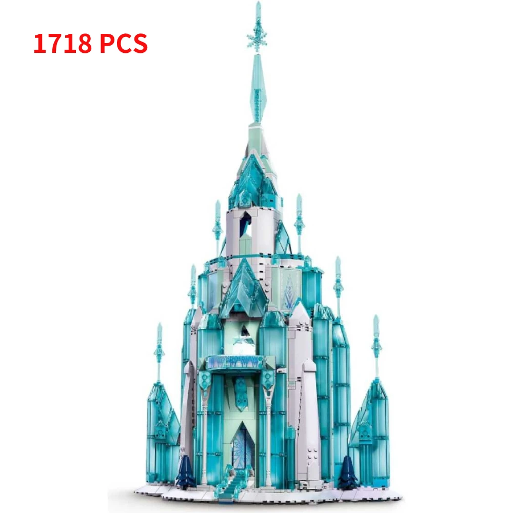 Princess The Ice Castle 43197 Building Blocks Model With 5 Mini Doll Figures Moc Castle Kit Kids Toys For Girls Christmas Gifts building block toys building toy set